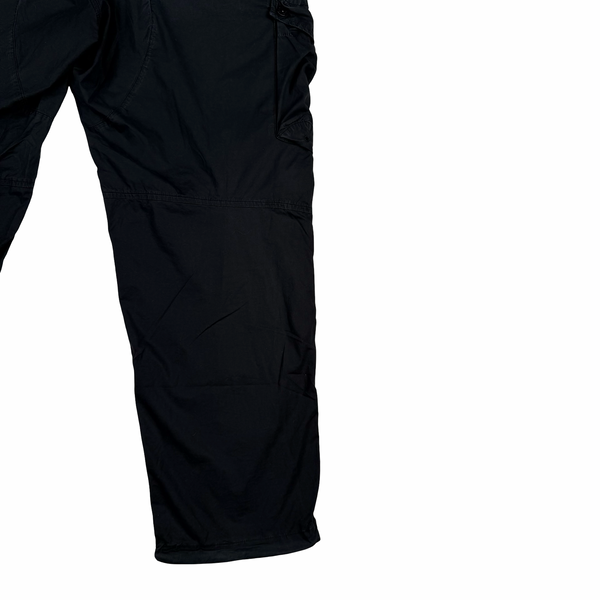 Stone Island 2019 LO Black Cotton Baggy Cargos - 32"