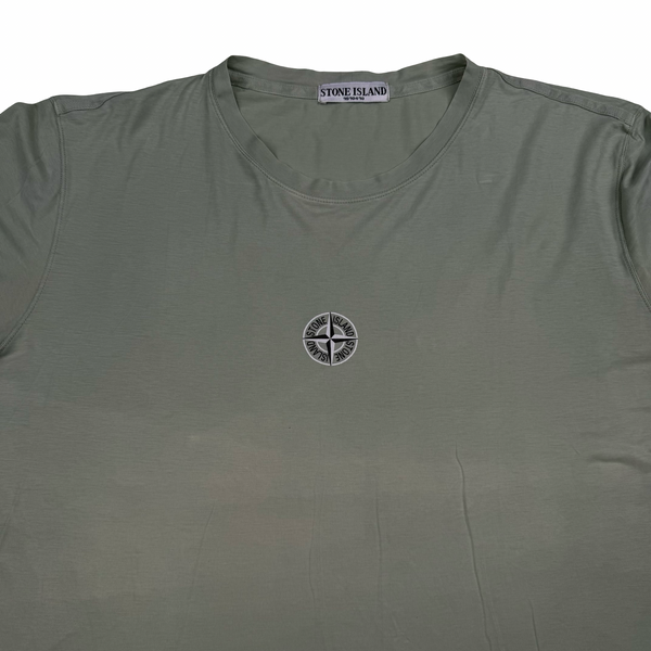 Stone Island 2009 Green Spellout Compass T Shirt - XL