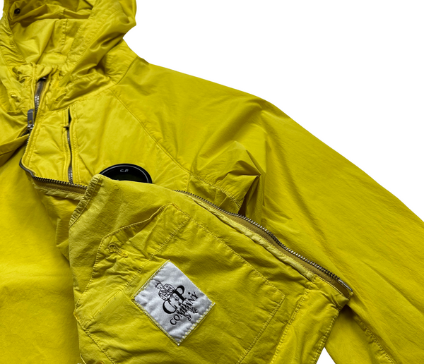 CP Company Yellow Nycra Hooded Jacket - Large