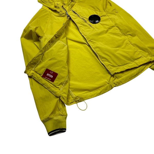 CP Company Yellow Nycra Hooded Jacket - Large