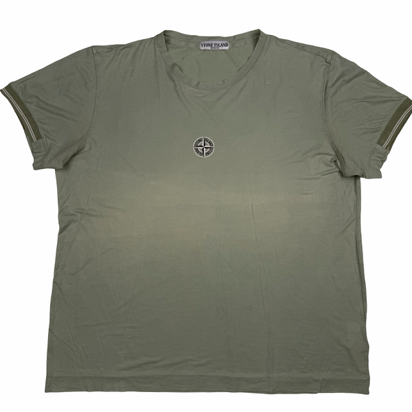Stone Island 2009 Green Spellout Compass T Shirt - XL
