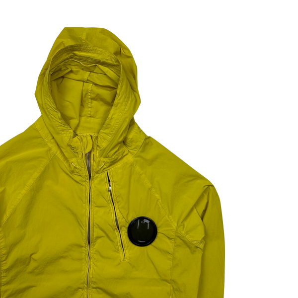 CP Company Yellow Nycra Hooded Jacket - Large