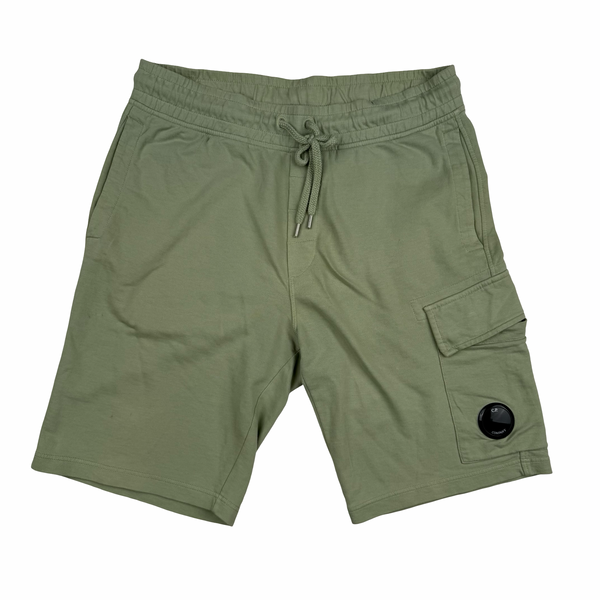 CP Company Sage Cotton Lens Viewer Shorts - Small