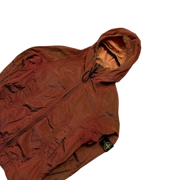 Stone Island 2006 Red Nylon Metal Shimmer Jacket - Large