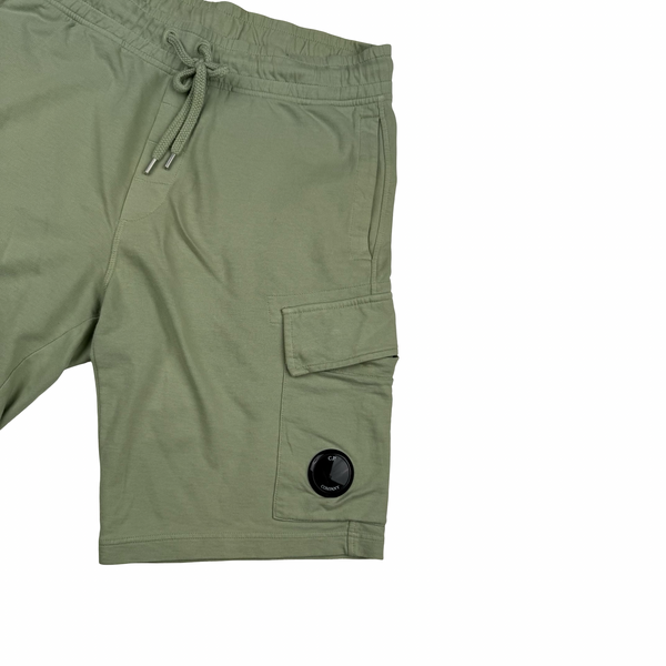 CP Company Sage Cotton Lens Viewer Shorts - Small