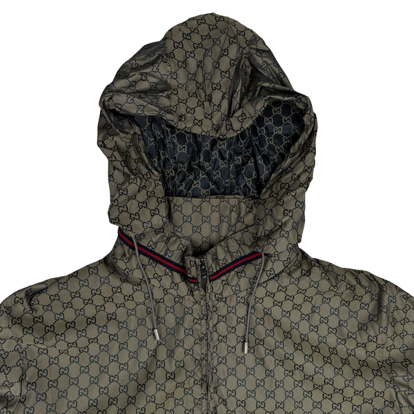 Gucci Logo Print Metalic Bomber Jacket - XXL (54)