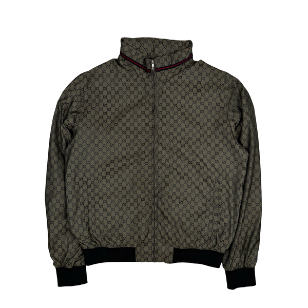 Gucci Logo Print Metalic Bomber Jacket - XXL (54)