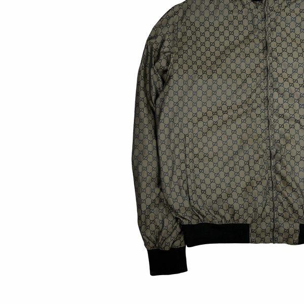 Gucci Logo Print Metalic Bomber Jacket - XXL (54)