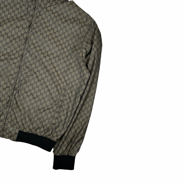 Gucci Logo Print Metalic Bomber Jacket - XXL (54)
