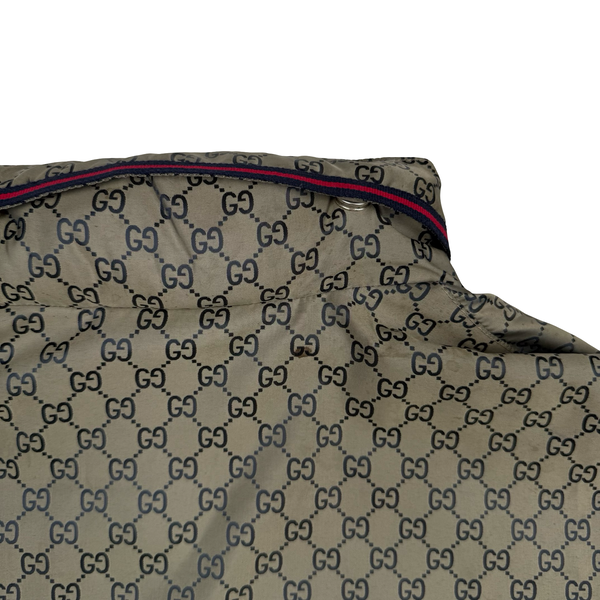 Gucci Logo Print Metalic Bomber Jacket - XXL (54)