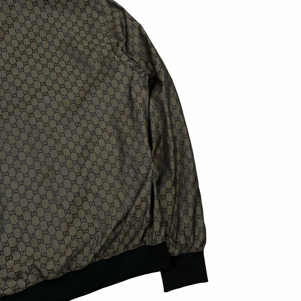 Gucci Logo Print Metalic Bomber Jacket - XXL (54)