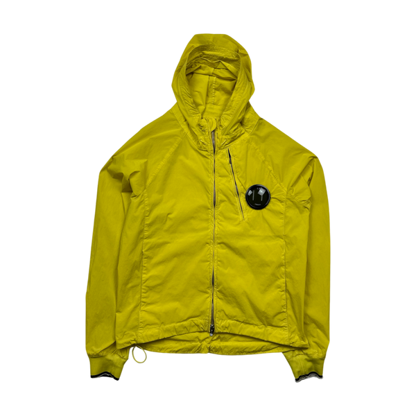 CP Company Yellow Nycra Hooded Jacket - Large