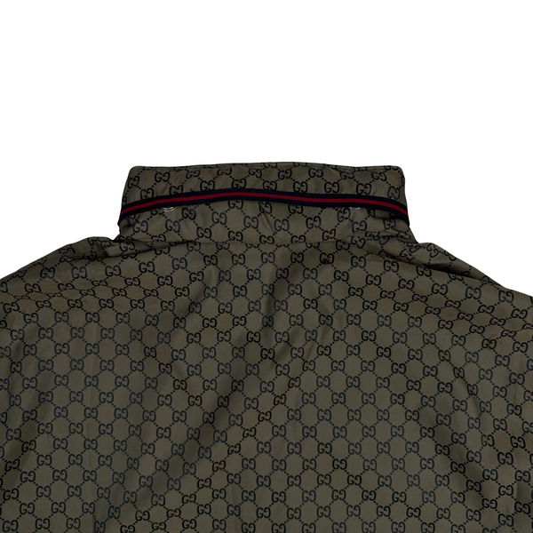 Gucci Logo Print Metalic Bomber Jacket - XXL (54)