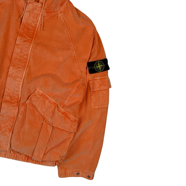 Stone Island x Supreme Orange Corduroy 500 Frost Jacket - Large