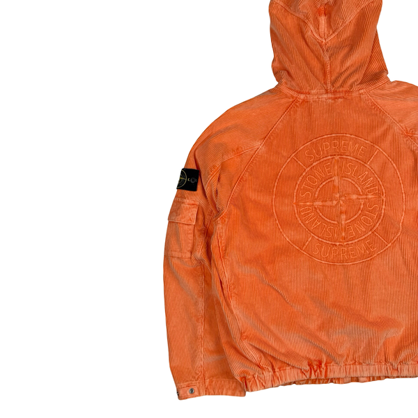 Stone Island x Supreme Orange Corduroy 500 Frost Jacket - Large