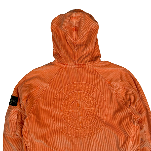 Stone Island x Supreme Orange Corduroy 500 Frost Jacket - Large