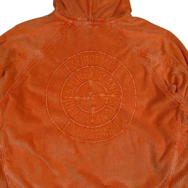 Stone Island x Supreme Orange Corduroy 500 Frost Jacket - Large
