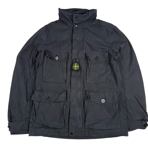 Stone Island 2020 Black Cotton Cordura Field Jacket - Medium