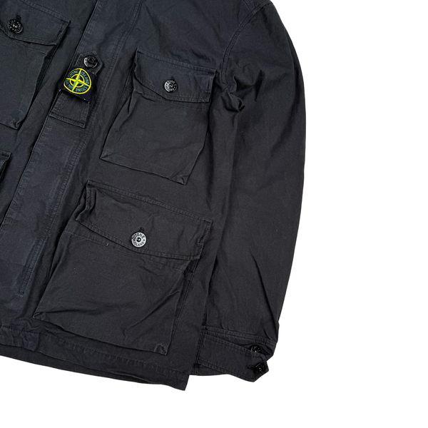 Stone Island 2020 Black Cotton Cordura Field Jacket - Medium