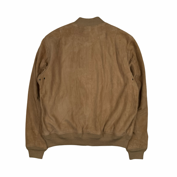 Ralph Lauren Khaki Tan Real Suede Gunners Jacket - Medium
