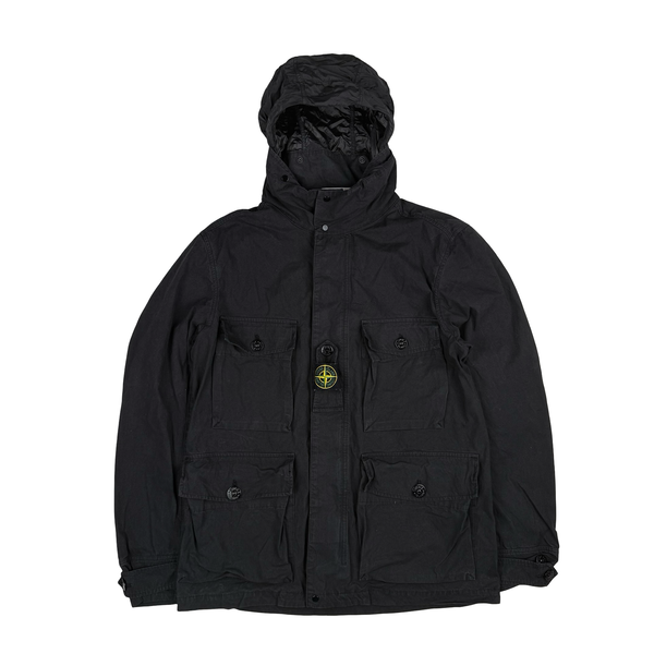 Stone Island 2020 Black Cotton Cordura Field Jacket - Medium