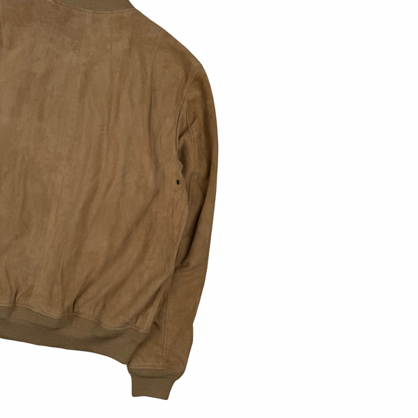 Ralph Lauren Khaki Tan Real Suede Gunners Jacket - Medium
