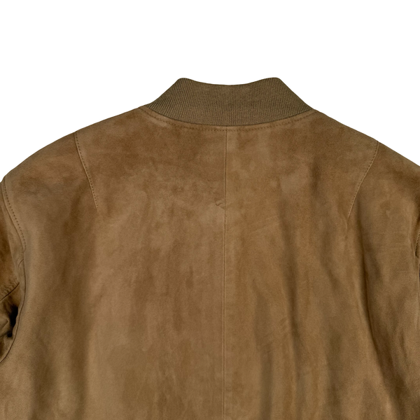 Ralph Lauren Khaki Tan Real Suede Gunners Jacket - Medium