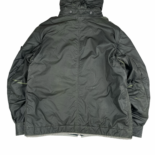 Stone Island 2010 Grey Liquid Reflective Jacket - 3XL