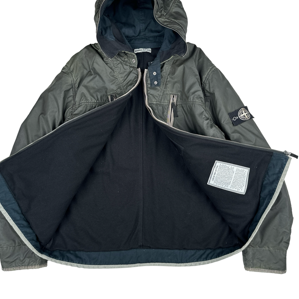 Stone Island 2010 Grey Liquid Reflective Jacket - 3XL