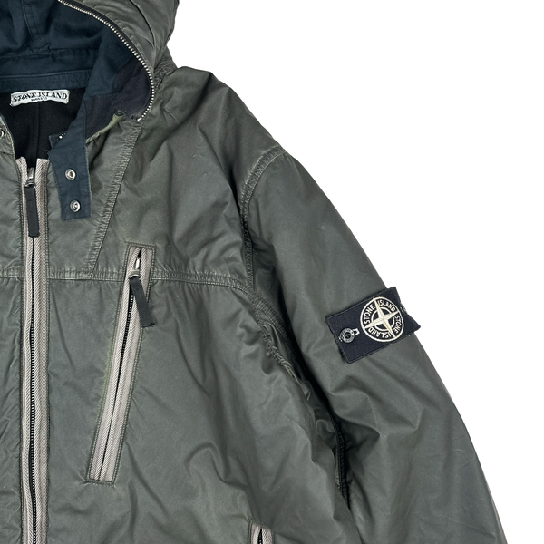 Stone Island 2010 Grey Liquid Reflective Jacket - 3XL