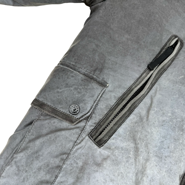 Stone Island Liquid Reflective 2012 Fleece Lined Jacket - Large