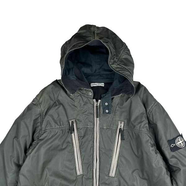 Stone Island 2010 Grey Liquid Reflective Jacket - 3XL