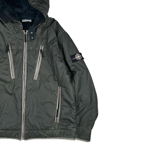 Stone Island 2010 Grey Liquid Reflective Jacket - 3XL