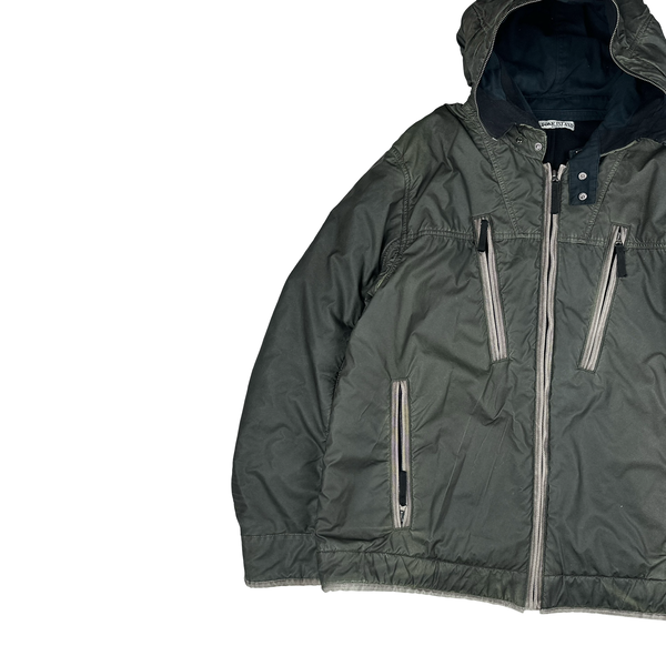 Stone Island 2010 Grey Liquid Reflective Jacket - 3XL
