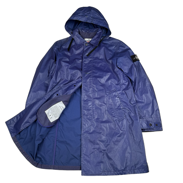 Supreme X Stone 2016 Island Heat Reactive Blue Trench Coat - Medium