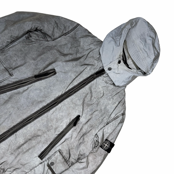 Stone Island Liquid Reflective 2012 Fleece Lined Jacket - Large