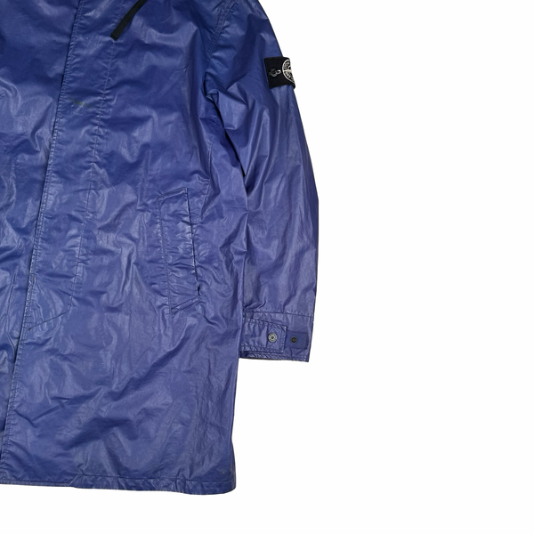 Supreme X Stone 2016 Island Heat Reactive Blue Trench Coat - Medium