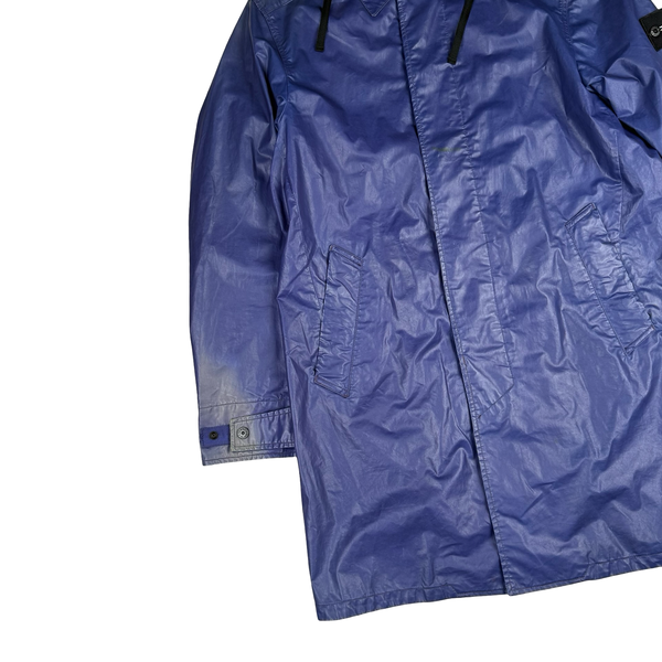 Supreme X Stone 2016 Island Heat Reactive Blue Trench Coat - Medium