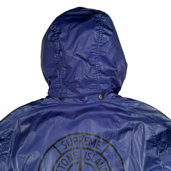 Supreme X Stone 2016 Island Heat Reactive Blue Trench Coat - Medium