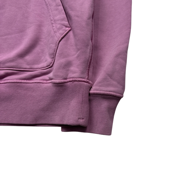 Stone Island Pink Pullover Hoodie - Large