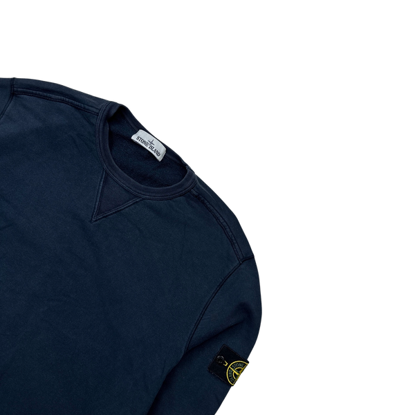 Stone Island 2018 Navy Cotton Crewneck Sweatshirt - XL