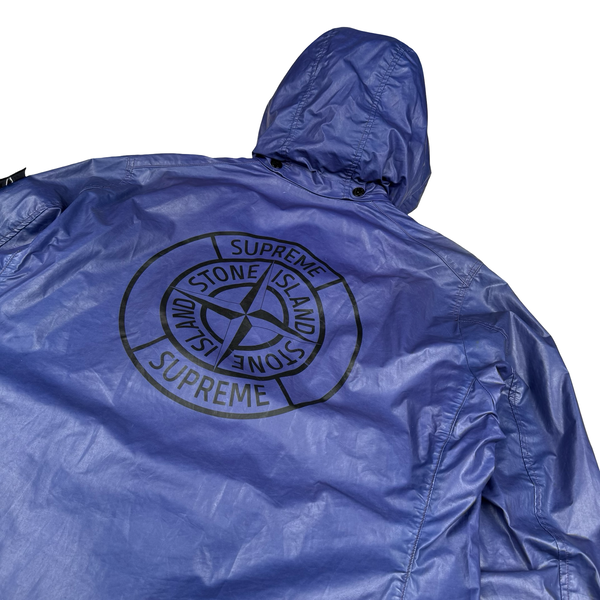 Supreme X Stone 2016 Island Heat Reactive Blue Trench Coat - Medium
