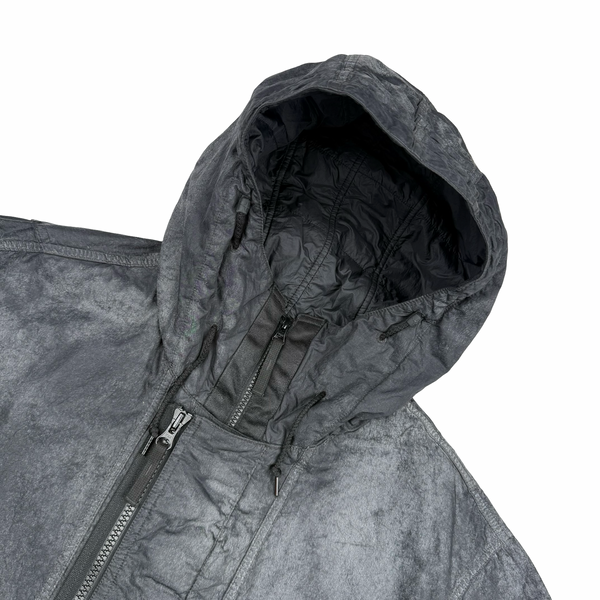 Stone Island 2026 Primaloft Dense Nylon-TC Hand Sprayed Reflective hooded Jacket - Large