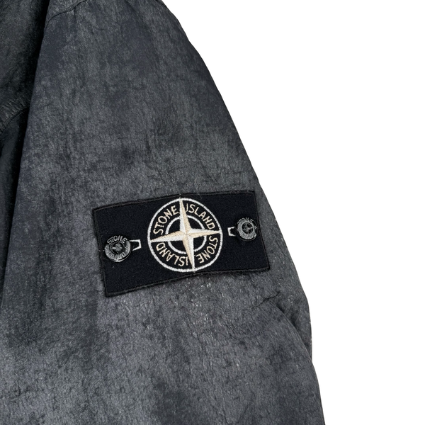 Stone Island 2026 Primaloft Dense Nylon-TC Hand Sprayed Reflective hooded Jacket - Large
