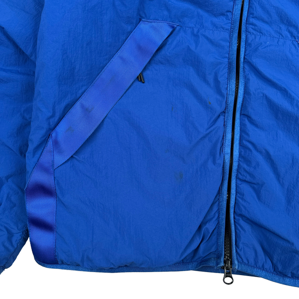 CP Company Blue GDP Hooded Polartec Lens Jacket - Medium