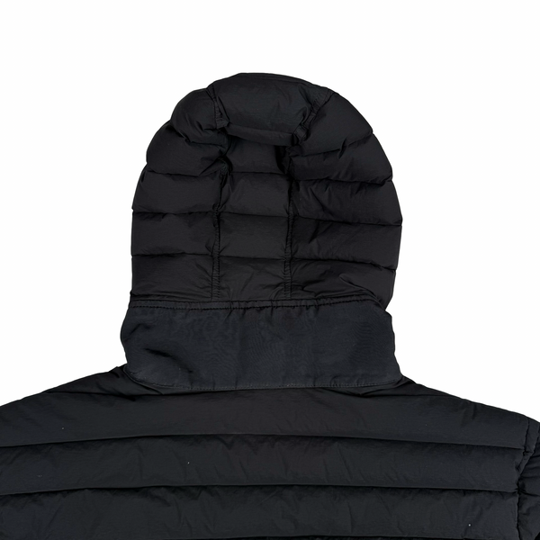 Stone Island 2019 Black Loom Woven Down Puffer Jacket - Medium