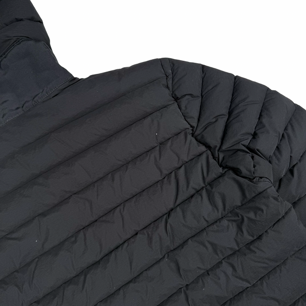 Stone Island 2019 Black Loom Woven Down Puffer Jacket - Medium