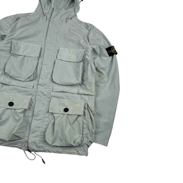 Stone Island 2017 Ice Blue David Tela Light TC Field Jacket - Medium