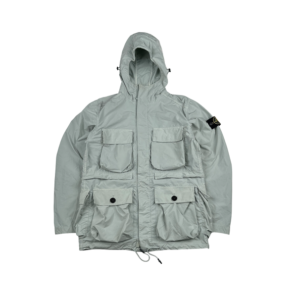 Stone Island 2017 Ice Blue David Tela Light TC Field Jacket - Medium