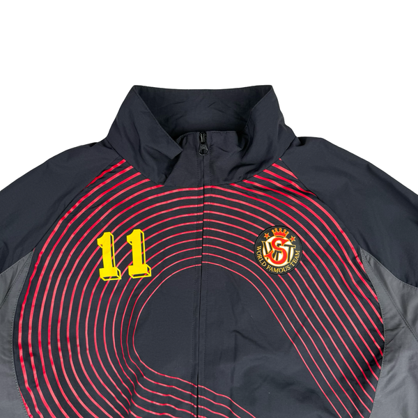 Supreme World Famous Team No.11 Spellout Zip Track Jacket - Medium